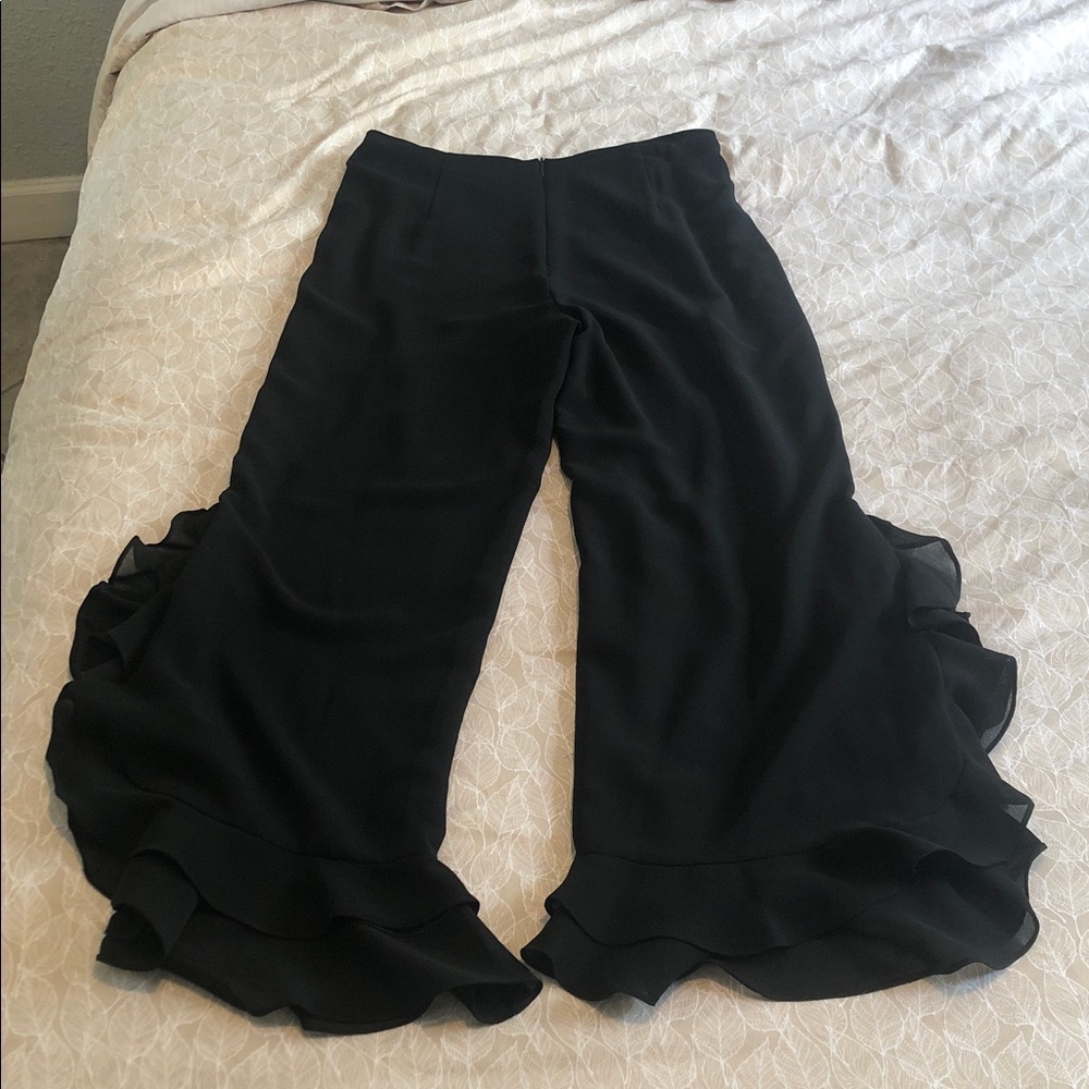 Appraisal Wide Leg Ruffled Pants Womens Size 10 - Picture 13 of 13